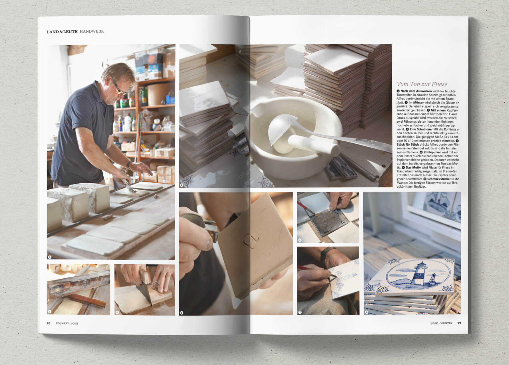 Katja Nitsche fotografiert eine Marschentöpferei für Country