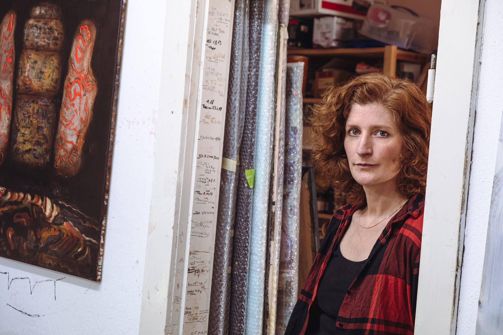 Atelierbesuch – Katja Nitsche fotografiert die freischaffende Künstlerin Maria Schoof in ihrem Atelier